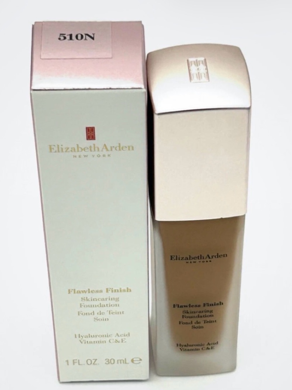 Elizabeth Arden Flawless Finish Foundation - Neutral Pink & Cream Packaging